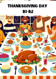 ZESTAW 4 Gotowych Lekcji: Thanksgiving Day (A2-B1;B1-B2) orazBlack Friday (A2-B1;B1-B2)