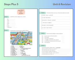 Steps Plus 5 Unit 6 Revision (In my town, was/were) + WORDWALL