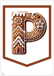 Alfabet inspirowany pierniczkami