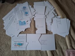 Karty trójdzielne - rozwiązywanie równań - maga paka klasa 6