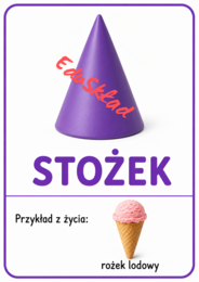 Bryły geometryczne – pakiet kolorowych plakatów do druku
