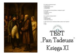 TEST – „Pan Tadeusz”, Księga XI  z  kluczem odpowiedzi