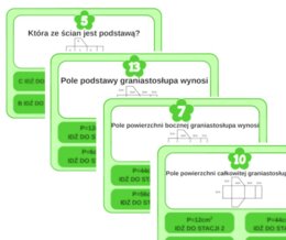 Stacje zadaniowe - pole powierzchni graniastosłupa