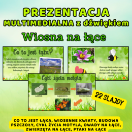 Prezentacja multimedialna z dźwiękiem - WIOSNA NA ŁĄCE