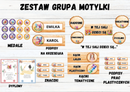 ZESTAW MOTYLKI