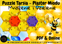Puzzle Tarsia - Plaster Miodu - Mnożenie i Dzielenie w zakresie 100