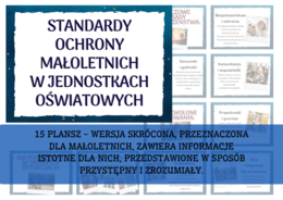 Procedury / Standardy Ochrony Małoletnich - gazetka - 15 plansz