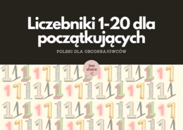 Liczebniki 1-20. Pierwsza lekcja polskiego dla obcokrajowców.