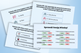 BUDOWA I DZIAŁANIE SERCA - prezentacja, lekcja - klasa 7, quiz, biologia, Puls Życia