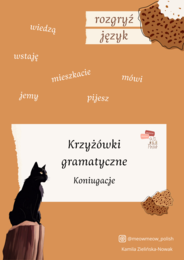 Krzyżówki gramatyczne - koniugacje, JPJO A1-A2