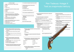 Pan Tadeusz. Księga X - test ze znajomości treści lektury