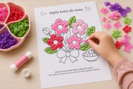 Kolorowanka „Bukiet dla mamy”