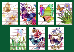 DZIEŃ MOTYLA - puzzle – WIOSNA - biblioteka – przedszkole – świetlica – 21 wersji