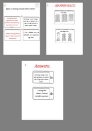 Zestaw 8  zadań pisemnych E8 – Writing + Grammar