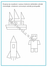 Proste prostopadłe i równoległe - geometria na wesoło
