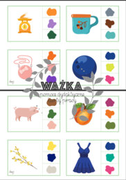 Kolory - zabawa z klamerkami