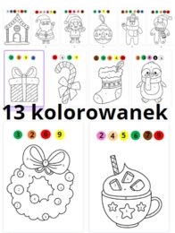 Świąteczne kolorowanki do przedszkola i na świetlicę