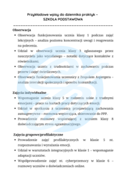 Psycholog – przykładowe wpisy do dziennika praktyk