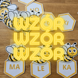 Pszczółki - czytanie sylabowe, sylaby otwarte