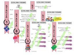 Stacje zadaniowe jako pomysł na lekcję - działania pisemne.