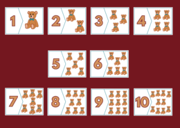 MISIOWE LICZENIE – Dzień Pluszowego Misia - puzzle – układanka- układanki – biblioteka – świetlica – przedszkole – 2 wersje