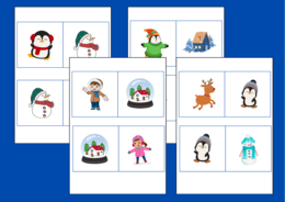 ZIMA - DOMINO PODŁOGOWE – 26 szt. – biblioteka – świetlica – przedszkole