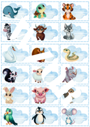 Na rozpoczęcie roku dekoracje- pakiet chmurki