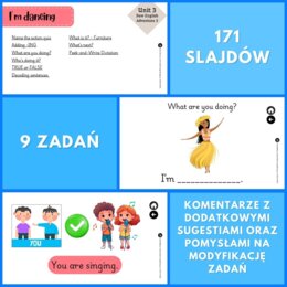 Prezentacja New English Adventure 3 – Unit 3 I'm dancing