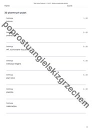 Junior Explorer 4 - Unit 3 - testy