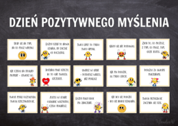 Dzień Pozytywnego Myślenia – gazetka szkolna