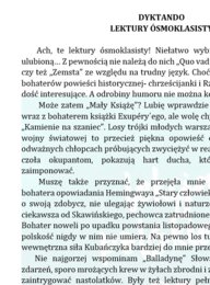 DYKTANDO - LEKTURY ÓSMOKLASISTY
