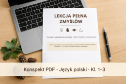 Konspekt lekcji z aktywnościami sensorycznymi