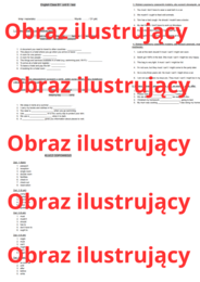 English Class B1 unit 6  test (sprawdzian / praca klasowa)