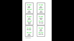 Zestaw kart typu kto ma, ja mam - gra ortograficzna