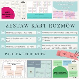 Zestaw kart rozmów – pakiet sześciu produktów
