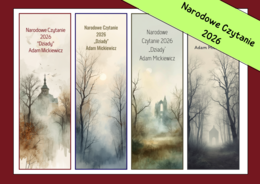 ❤️📖NARODOWE CZYTANIE 2026 - zakładki do książek -  retro 1