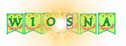 NAPIS WIOSNA - GIRLANDA A4