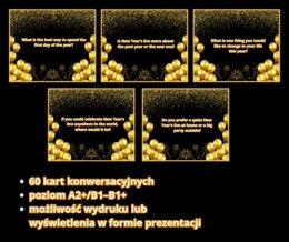 Happy New Year! | 60 ESL Conversation Questions – New Year Edition | Speaking for Teens & Adults | A2+/B1–B1+