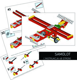 Instrukcja LEGO ® Education Maszyny Proste (nr 9689)- samolot, robotyka dla dzieci