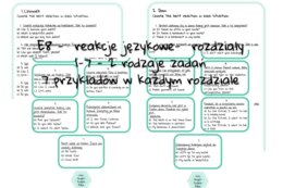 E8 - reakcje językowe - mini zestaw