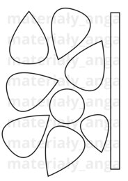 Szablon kwiat kwiatek wzór