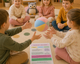 Przyjacielski uścisk – zabawa na dywanie