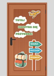 Dekoracja „Tutaj zaczyna się przygoda”