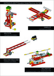 Instrukcja LEGO ® Education Maszyny Proste (nr 9689)- samolot, robotyka dla dzieci