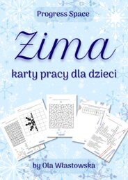 Zestaw kart pracy dla dzieci - Zima