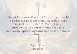 Baśniowe karty metaforyczne wyjątkowa podróż