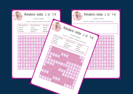 BOHATERKI LEKTUR z klas 7-8 - wykreślanka - powtórka - Dzień Kobiet - walentynki