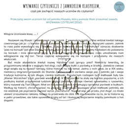 WYZWANIE CZYTELNICZE Z JAMNIKIEM KLASYKIEM na rok szkolny 2025/2026