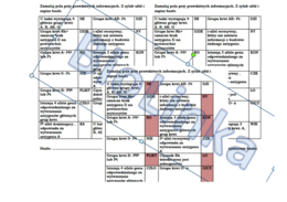 Logogryf na podsumowanie lekcji biologii w klasie 8 o dziedziczeniu płci u człowieka