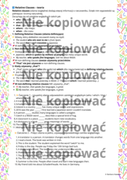 Karta pracy z czytanką Lost in Translation + Relative Clauses B1/B2
